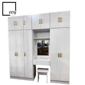 2 IN 1 WARDROBE WITH DRESSING + STOOL